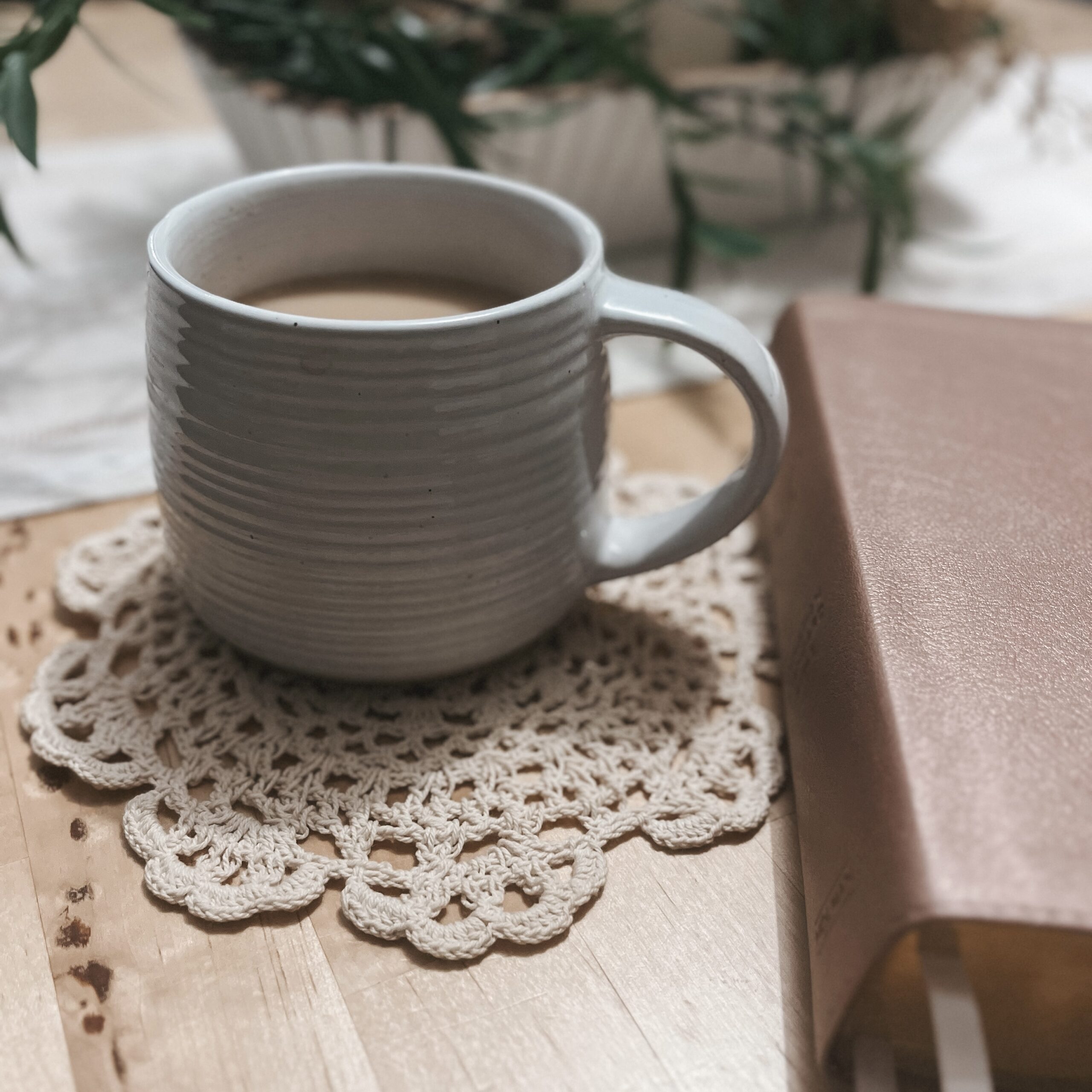 tea stain doily diy